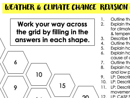 GCSE Revision Weather & Climate change Blockbusters