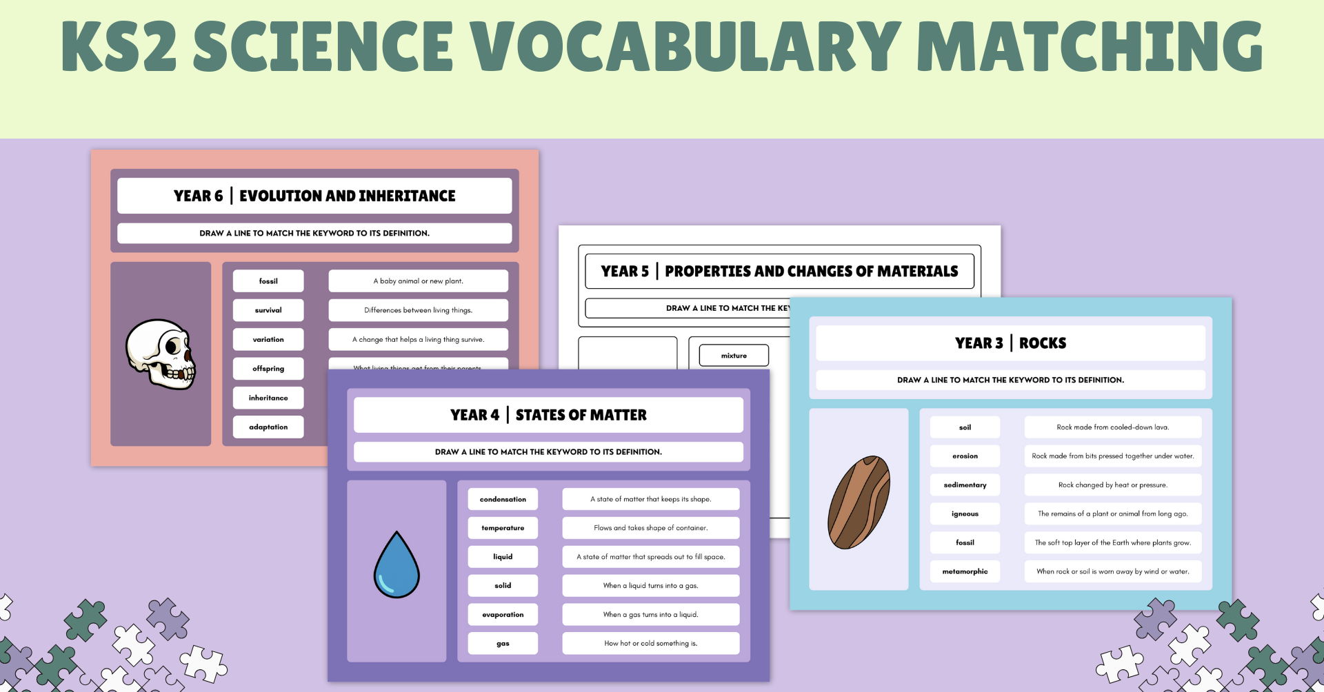 KS2 Science Frayer Model Bundle (Years 3–6)