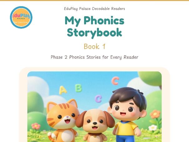 Phase 2 Phonics Decodable story Book 1