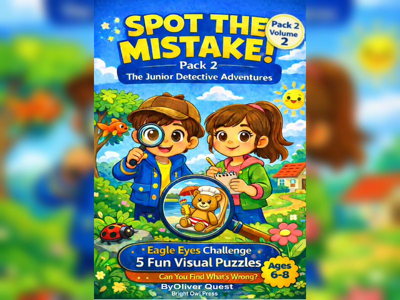 Spot the Mistake Puzzle Activity Pack 2