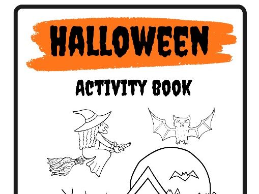 Llyfr Gweithgareddau Calan Gaeaf / Halloween Activity Book