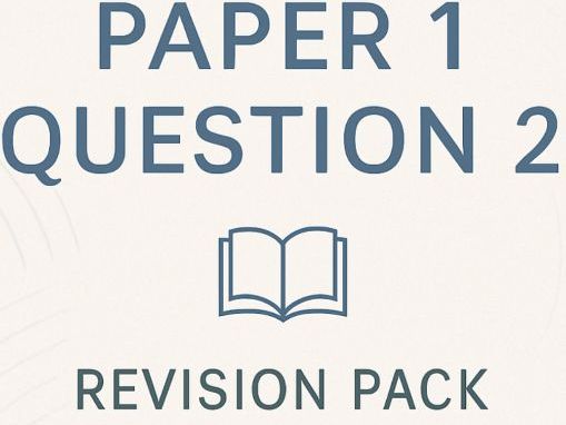 AQA GCSE English Language Paper 1 New Spec Q2 Revision Pack