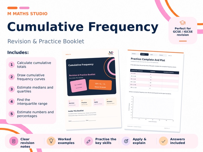 Cumulative Frequency Diagrams | Revision Booklet
