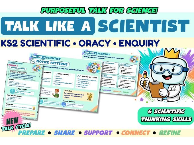 KS2 Science Oracy Pack | Scientific Enquiry, Evidence & Discussion | Talk Like a Scientist