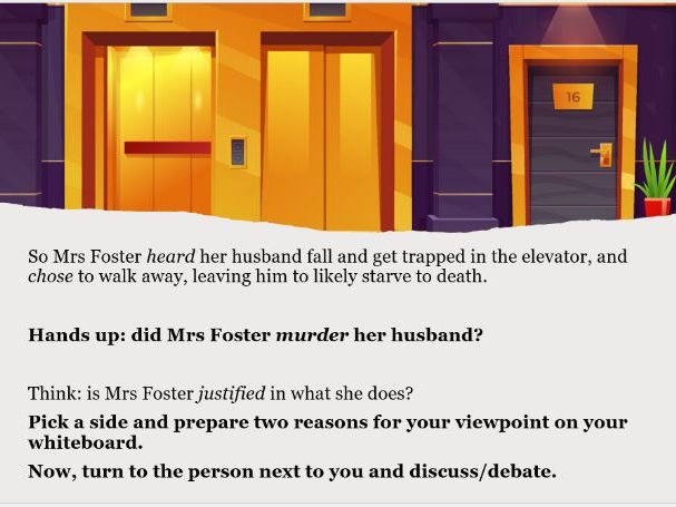 Guided Reading: 'The Way Up To Heaven' by Roald Dahl