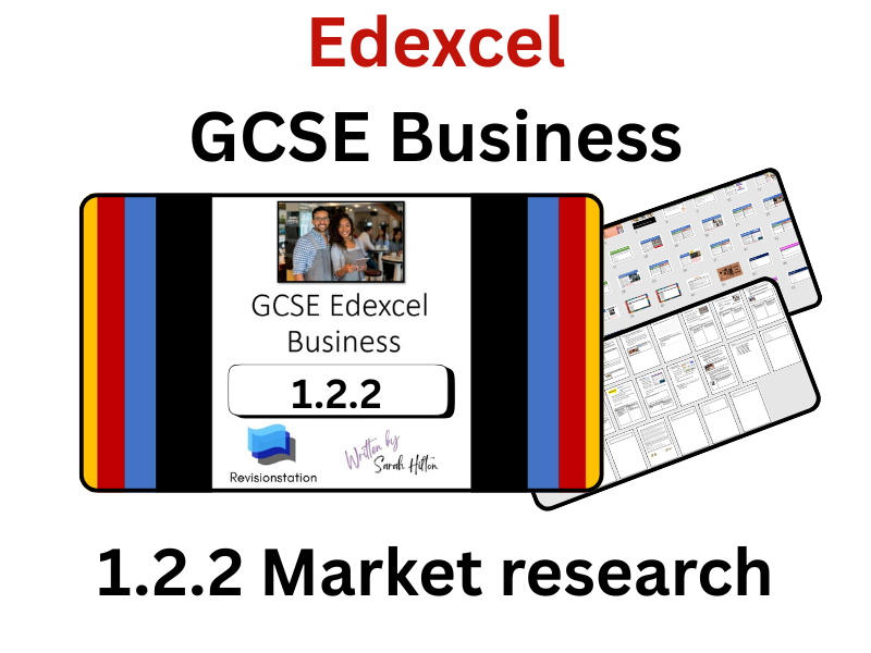 EDEXCEL GCSE BUSINESS 1.2.2 MARKET RESEARCH 122 COMPLETE LESSON
