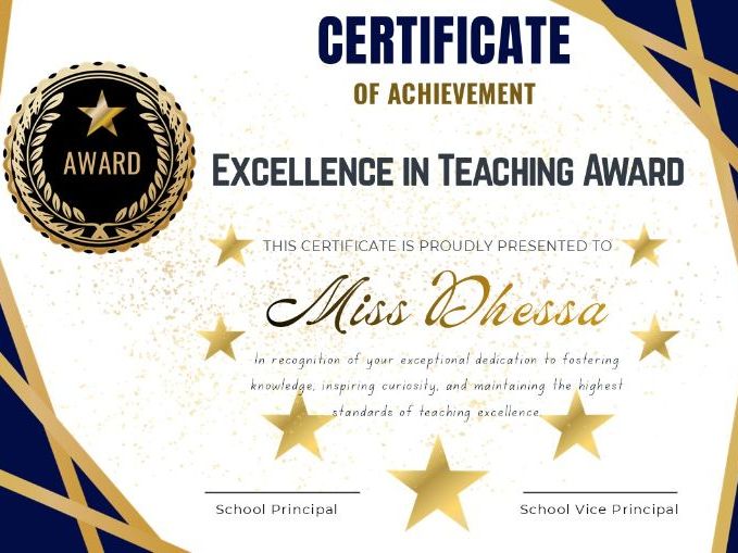 Teacher Appreciation Certificates – 42 Editable Awards | PPT | PDF | Canva Link