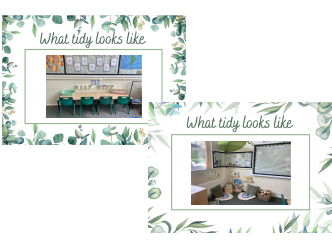 What tidy looks like poster - EYFS and KS1
