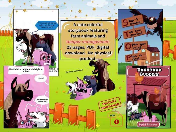 The Barnyard Buddies Calm-Down Story – Teaching Emotions & Self-Regulation for Early Learners