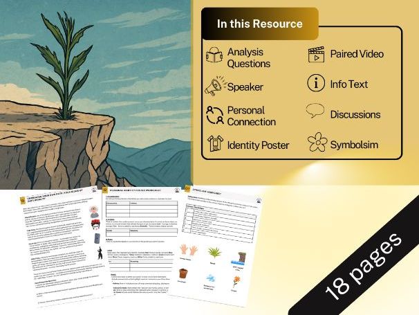 Identity by Julio Noboa Polanco - Poetry Lesson Plan - Worksheets, Video, More!