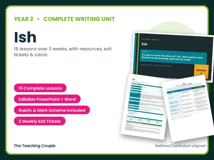 Ish | Year 2 English Unit | 15 Complete Lessons + Resources + Mark Scheme