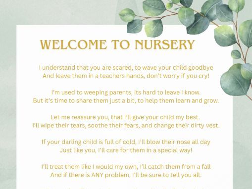 Welcome to Nursery Poem