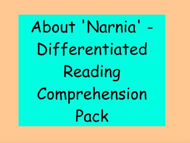 The Chronicles of Narnia – Differentiated Reading Comprehension Pack (LKS2)
