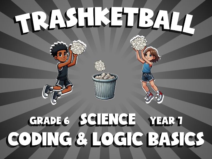 Coding & Logic Basics TRASHKETBALL Science Game | No-Prep Year 7 Review Activity