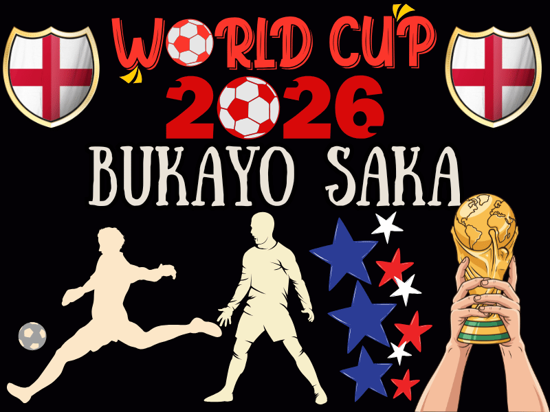 Bukayo Saka England Biography & FIFA World Cup 2026 Reading Passage for Teens