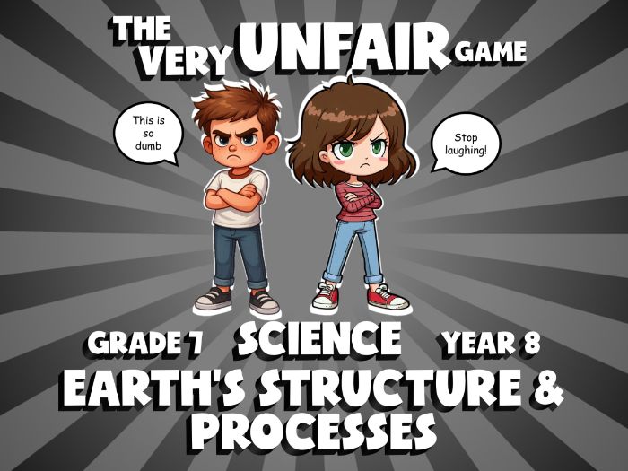 Earth’s Structure & Processes VERY UNFAIR GAME | No-Prep Year 8 Science Review Activity
