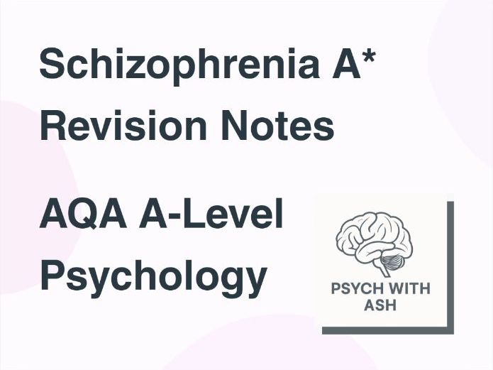 Schizophrenia: AQA A-Level Psychology A* Revision Notes