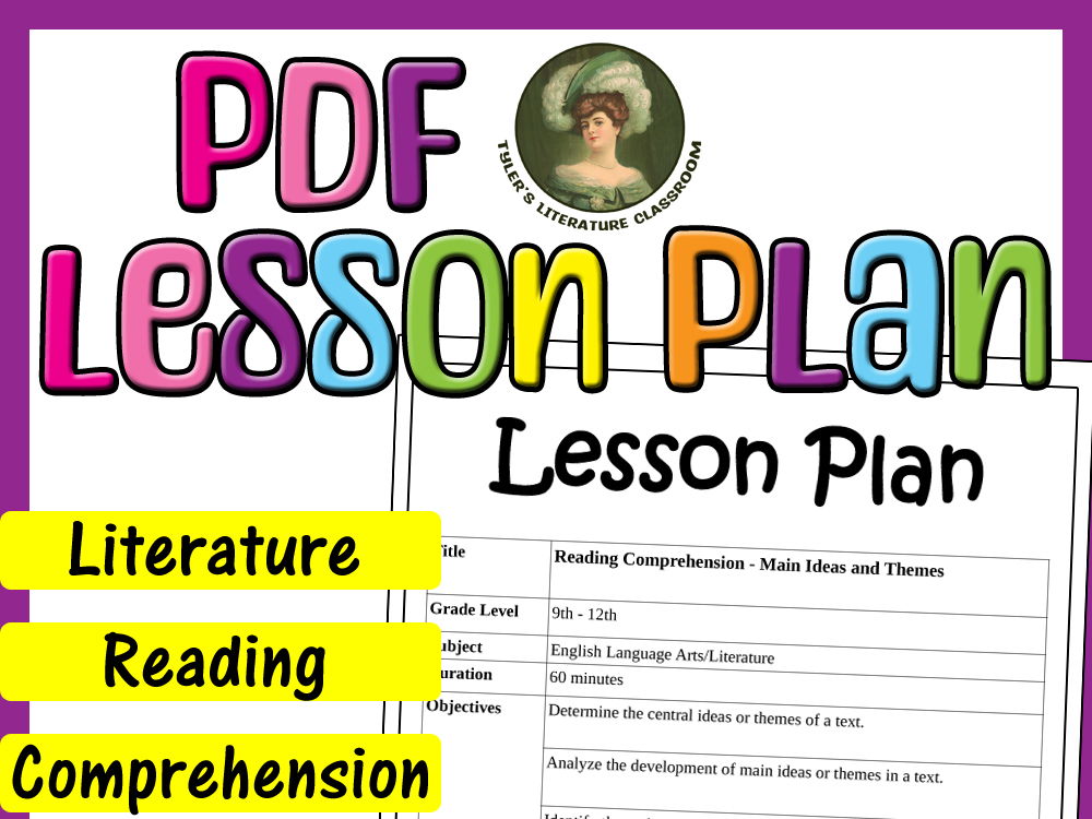 Reading Comprehension & Cultural Context : Editable Lesson Plan for High School