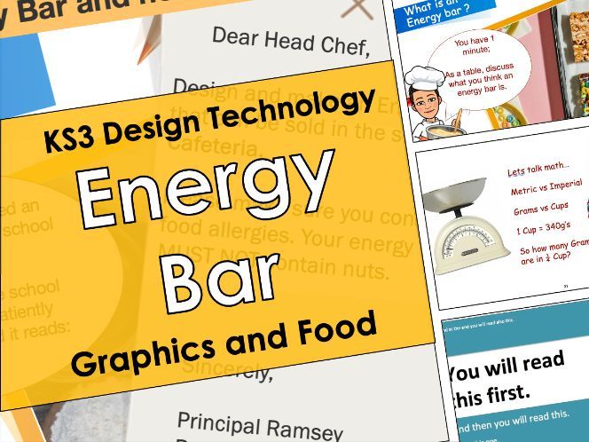 Energy Bars – Design Project, 8 Week unit of work