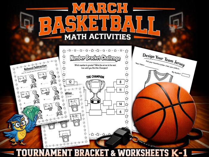 March Basketball Math Packet