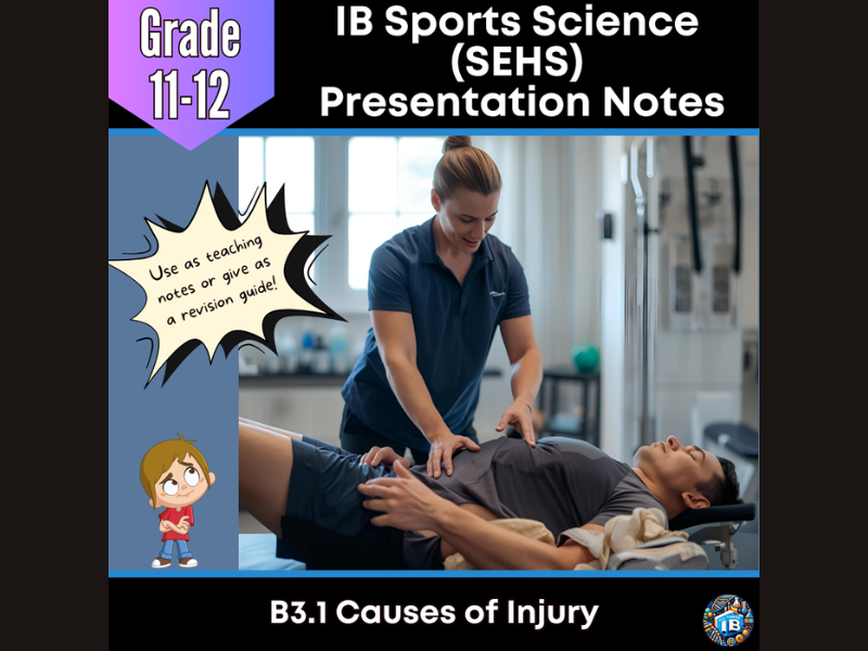 IB SEHS B3.1: Causes of Injury Teaching Notes & Revision Guide 2026