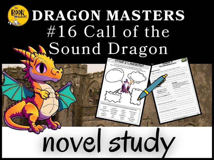 DRAGON MASTERS #16 Call of the Sound Dragon  COMPREHENSIVE NOVEL STUDY GUIDE
