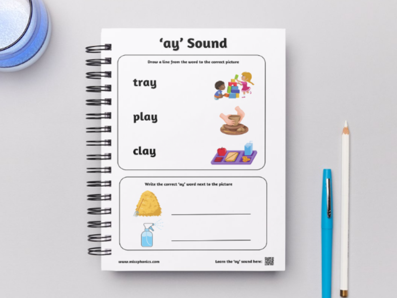 Phonics Worksheets | 22 Digraph & Trigraph Match and Write Activities | Group 2