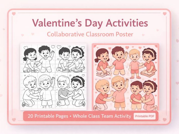 Valentine’s Day Activities – Collaborative Classroom Poster