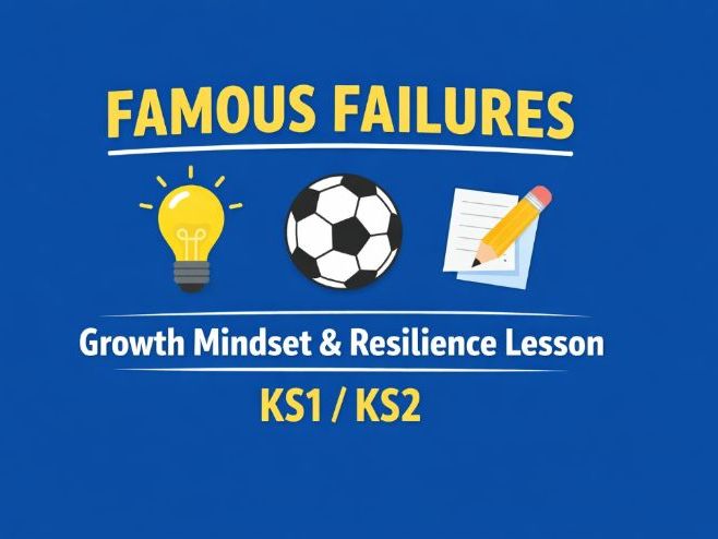 Growth Mindset Lesson: Famous Failures (KS1/KS2)