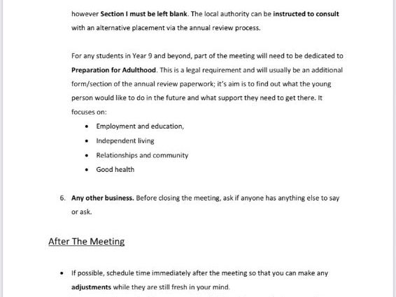 Your Guide To Running An Annual Review Meeting