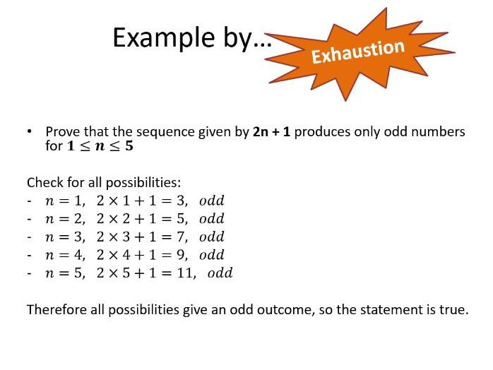 Proofs Year 1 A Level Teaching Resources