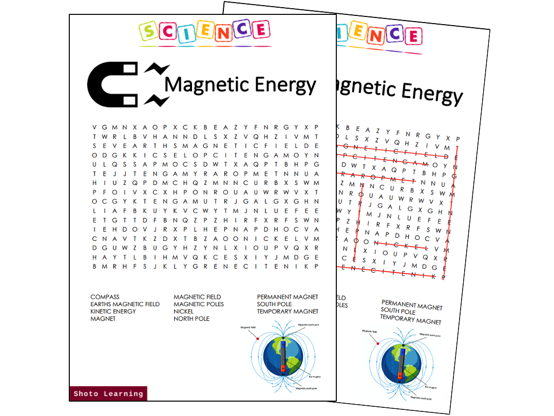 ENERGY SCIENCE ACTIVITY BUNDLE WORD FIND UNSCRAMBLE WORDS
