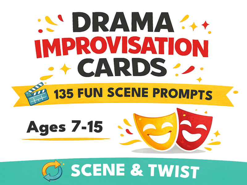 135 Drama Improv Cards - Scene & Twist