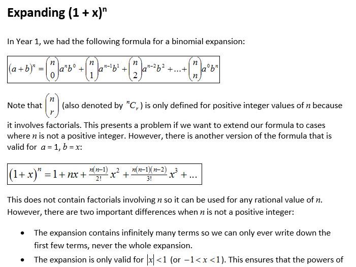 Edexcel A Level Maths Year 2 Pure Notes And Examples Teaching Resources