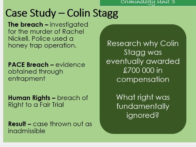 WJEC Criminology Unit 3 AC1.4 Rights of Individuals