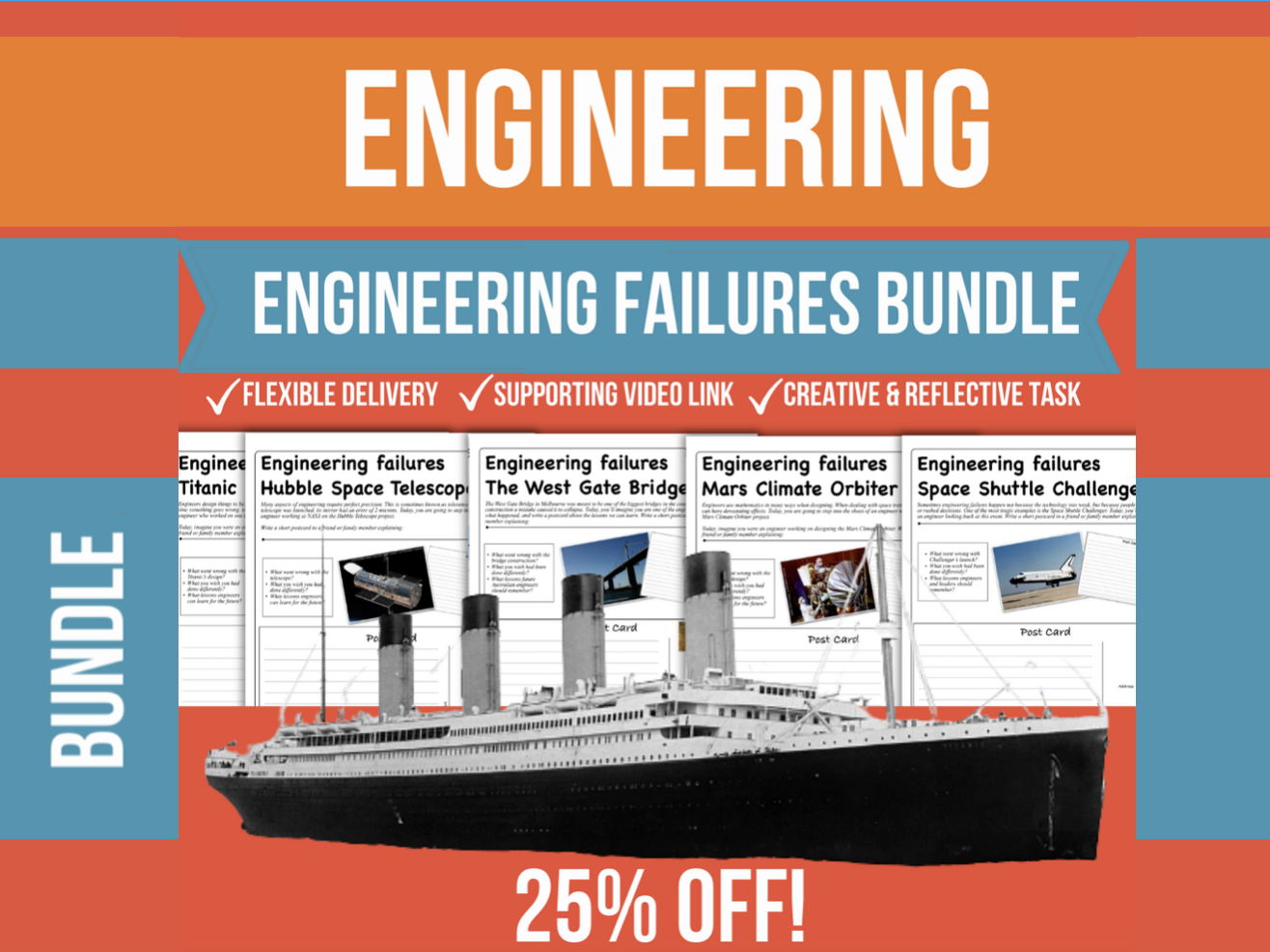 Engineering Failures Postcard Series BUNDLE | Save 25%