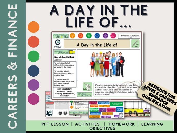 A Day in the life of Careers lesson Teaching Resources