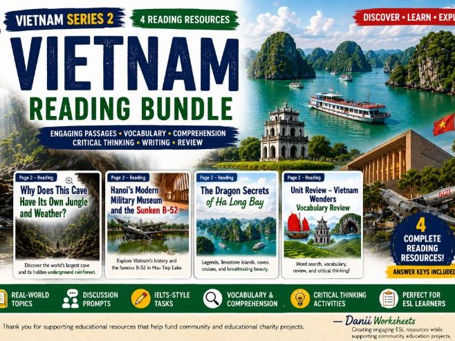 Vietnam Series 2 Reading Bundle | ESL EFL