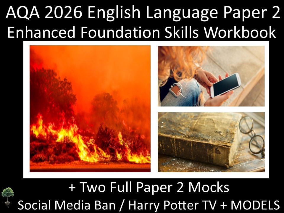 AQA 2026 English Language Paper 2 : Enhanced Foundation Skills Workbook + MODELS