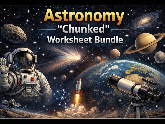 Astronomy "Chunked" Assignment Bundle