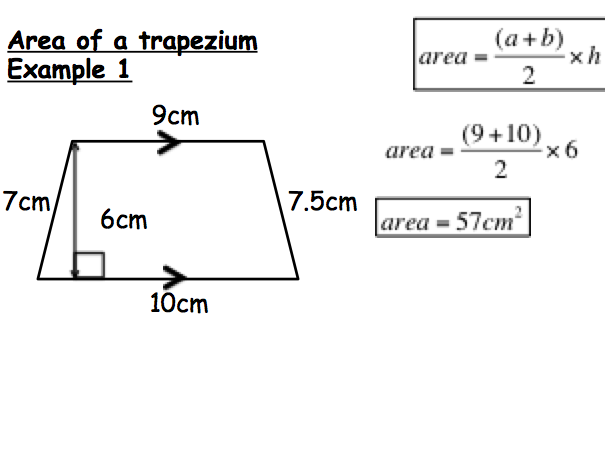 Area Of A Trapezium Teaching Resources