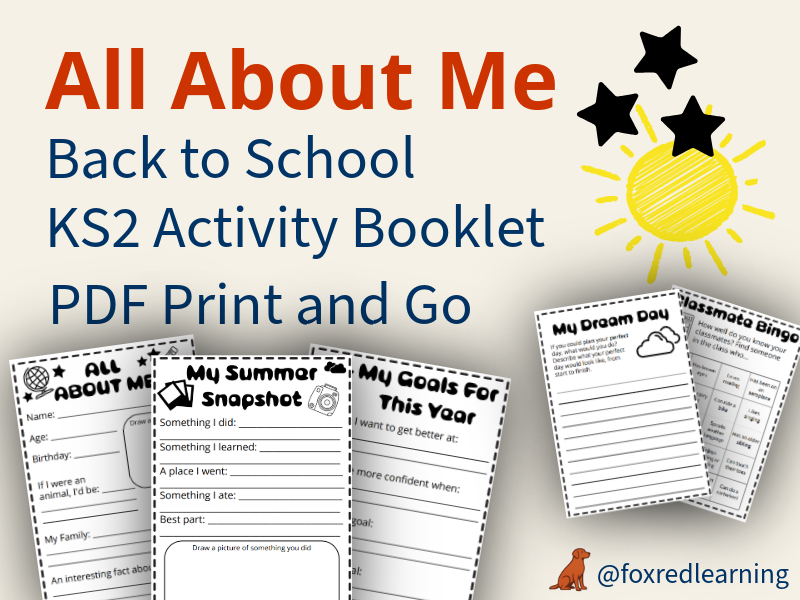 All About Me – Back to School Activities KS2 | Printable Worksheets