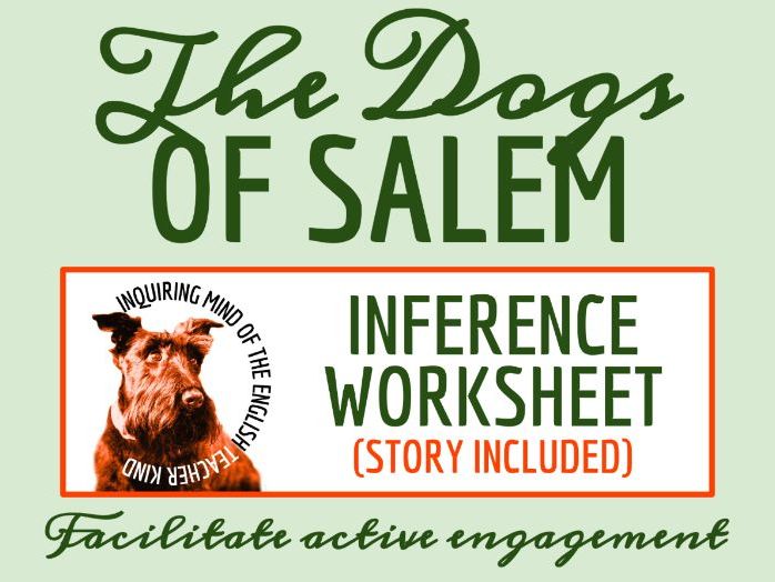 "The Dogs of Salem" Gothic Literary Analysis Worksheet | Witch Trials Activity