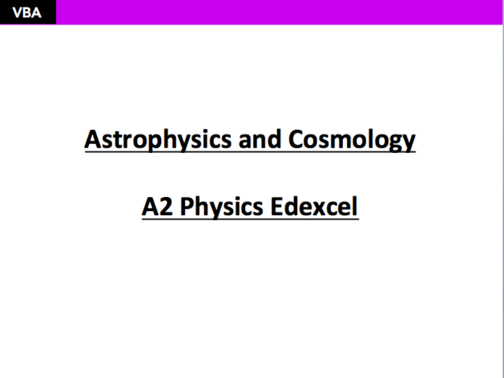 A2 Astrophysics