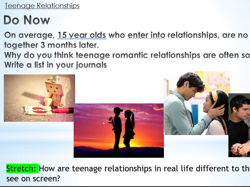 Teenage Relationships - Lessons