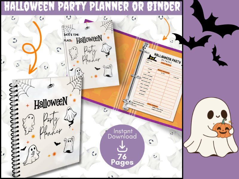 Classroom and Family Halloween Party Planner-Organize your Halloween Party- DFY