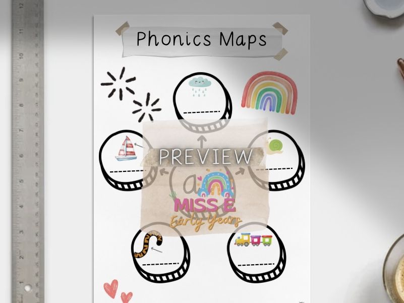 Phonics Maps - ai, ee, oa