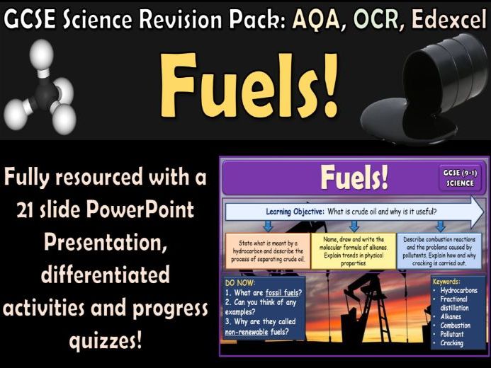 Fuels GCSE Chemistry Revision Bundle