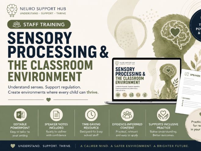 Sensory Processing & The Classroom Environment | Staff Training PowerPoint | Regulation First CPD