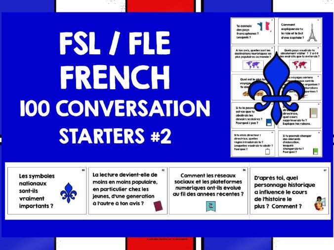 FRENCH CONVERSATION STARTERS #2